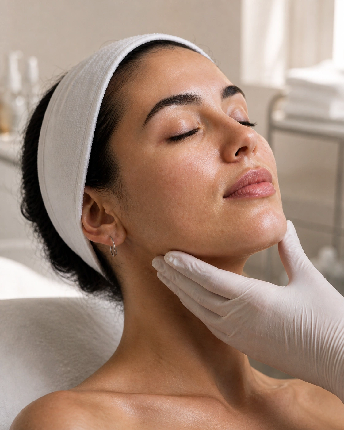 Tratamiento facial en cabina